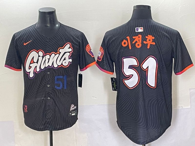 Men 2025 San Francisco Giants #51 J.H.Lee Black Joint Name Nike MLB Jersey style 44